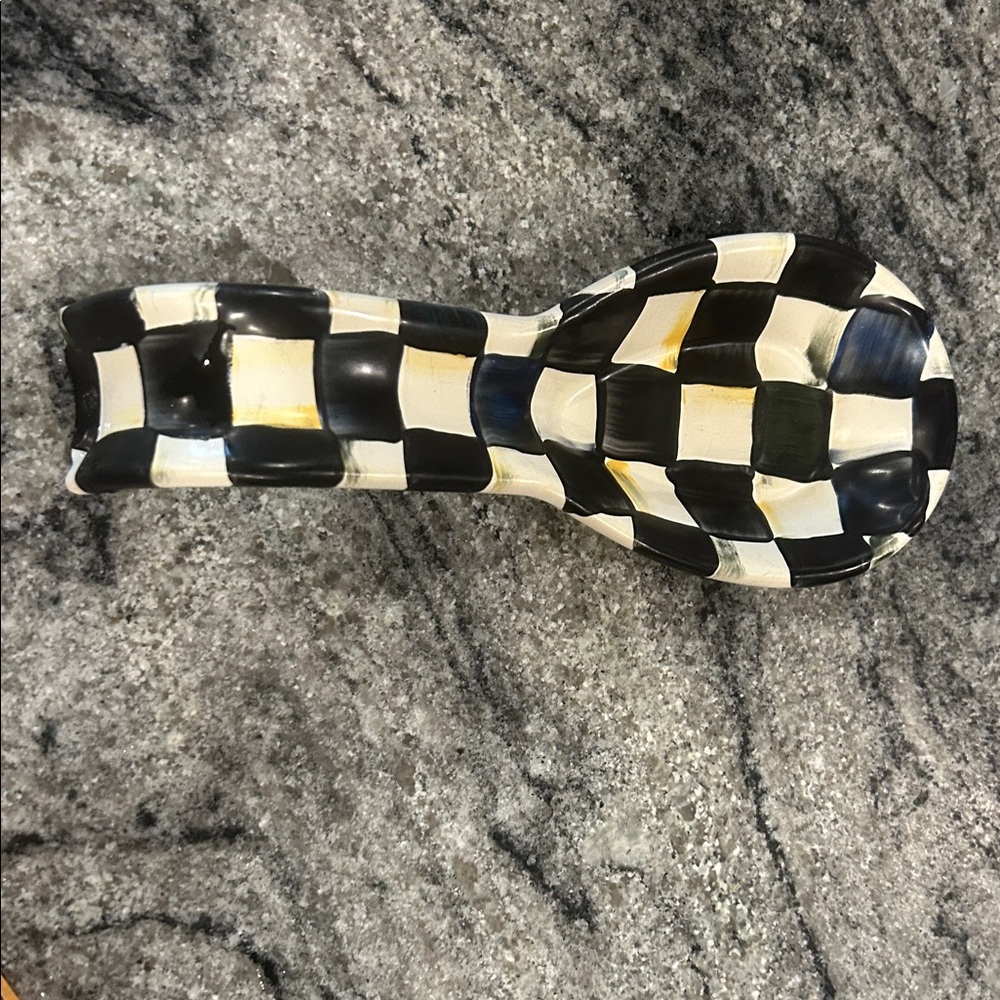 MacKenzie-Childs White Spoon Rest